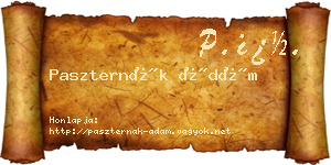 Paszternák Ádám névjegykártya