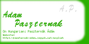 adam paszternak business card