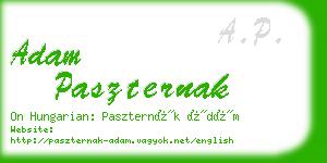 adam paszternak business card